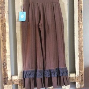 Matilda Jane Wide Leg Ruffle Pants